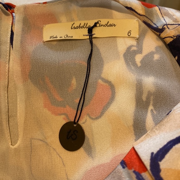 Isabelle Sinclair Floral Silk Dress for Anthropologie - Picture 5 of 9